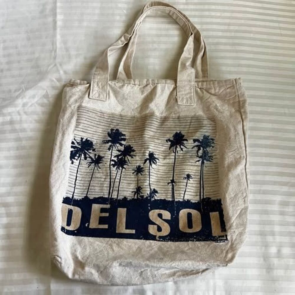 Del Sol beach tote bag